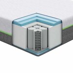 vidaXL Matelas Blanc  Gris 70 x 200 cm Mousse