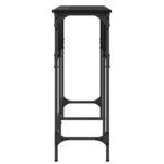 vidaXL Table console Chêne noir 140 x 29 x 75 cm Bois d'ingénierie