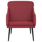 vidaXL Fauteuil Bordeaux 63x76x80 cm Similicuir