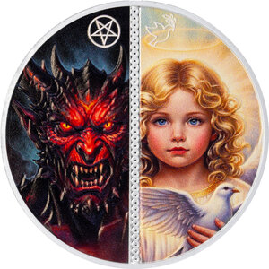 Monnaie ANGEL AND DEVIL Infinite Duality Paradox 1 Oz Argent 10$ Liberia 2026