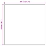 vidaXL Tapis en fausse Tafalla Anthracite 200 x 200 cm Polyester