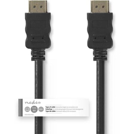 NEDIS High Speed HDMI™ Cable with Ethernet  -  HDMI™ Connector - HDMI™ Connector  -  15 m  -  Noir