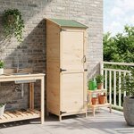 vidaXL Abri de jardin avec toit Naturel 59 5 x 56 x 176 5 cm