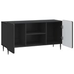 vidaXL Meuble TV Noir 102 x 34 5 x 52 cm Bois d'ingénierie