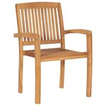 vidaXL Chaises de jardin lot de 2 et coussins bleu Bois de teck massif
