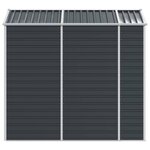 vidaXL Abri de jardin anthracite 191x215x198 cm acier galvanisé