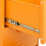 vidaXL Armoire de rangement Jaune moutarde 42 5x35x101 5 cm Acier