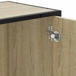 vidaXL Meuble de salle de bain avec lavabo Chêne Sonoma 65 x 33 x 60 cm Bois d'ingénierie