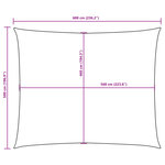 vidaXL Voile de parasol tissu oxford rectangulaire 5x6 m terre cuite