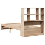 vidaXL Lit bibliothèque sans matelas 90x200 cm bois de pin massif