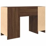 vidaXL Bureau chêne marron 120x42x76 cm bois d'ingénierie