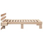 vidaXL Cadre de lit avec tiroir Marron 75 x 190 cm Bois massif en pin