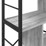 vidaXL Étagère Gris Sonoma 75 x 30 x 123 5 cm Bois d'ingénierie
