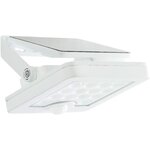 Applique extérieure LED et solaire - Détecteur de mouvement - Plastique et métal - 4 W - Blanc