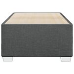 vidaXL Cadre de lit sans matelas gris foncé 100x200 cm tissu