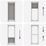 vidaXL Store plissé anthracite 75x200 cm largeur du tissu 74 4 cm