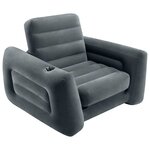 Intex Chaise coulissante 117x224x66 cm Gris foncé