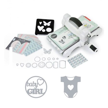 Machine de découpe Big Shot Sizzix + Matrice naissance fille Body