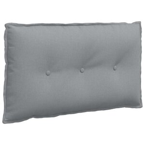 vidaXL Coussin de Dos Gris clair 80 x 19 x 50 cm tissu