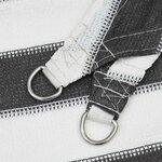 vidaXL Voile d'ombre 4 / 5 x 4 m HDPE Rectangulaire Anthracite et blanc