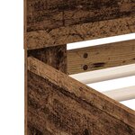 vidaXL Cadre de Lit en Bois d'Ingénierie Bois vieilli 120 x 190 cm Durable