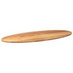 vidaXL Dessus de table 140x60x2 cm bois de chêne massif ovale
