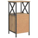 vidaXL Tables de chevet 2 Pièces chêne artisanal bois d'ingénierie