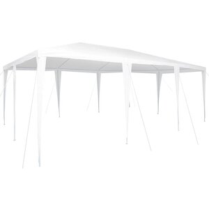 vidaXL Tente de fête Blanc 600 x 400 x 266 cm Polyéthylène et acier