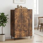 vidaXL Buffet Chêne fumé 66 x 34 5 x 97 cm Bois d'ingénierie