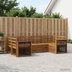 vidaXL Ensemble de canapés d'extérieur 5 pc Naturel