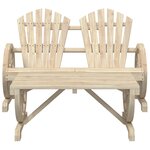 vidaXL Salon de jardin 2 Pièces bois de sapin massif