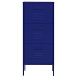 vidaXL Armoire de rangement Bleu marine 42 5x35x101 5 cm Acier