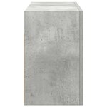 vidaXL Armoire murale de bain gris béton 60x25x40 cm bois d'ingénierie
