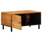vidaXL Table basse 80x50x40 cm bois massif d'acacia
