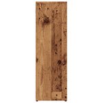 vidaXL Bibliothèque vieux bois 50x25x80 cm bois d'ingénierie