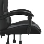 vidaXL Chaise de jeu Noir Similicuir
