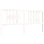 vidaXL Cadre de lit sans matelas blanc 200x200 cm bois massif