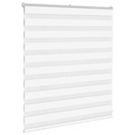 vidaXL Store zèbre blanc 125x100 cm largeur du tissu 120 9cm polyester