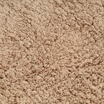 Vidaxl tapis de salle de bain 2 pièces tissu beige