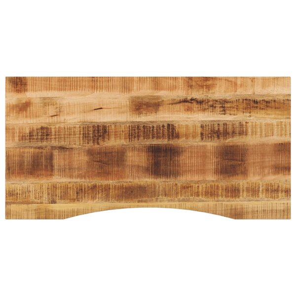 vidaXL Dessus de bureau avec courbe 120x60x2 5 cm manguier massif brut