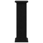 vidaXL Support de plante en chêne noir  33 x 33 x 100 cm  en bois reconstitué.