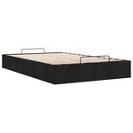vidaXL Cadre de lit ottoman sans matelas noir 120x200 cm tissu