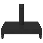 vidaXL Socles de parasol d'extérieur Noir 45 x 45 x 32 cm Acier  béton