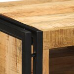 Table de chevet vidaXL 40x40x59 cm en bois de manguier massif