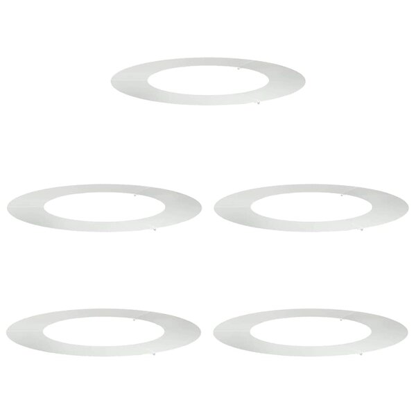 vidaXL Anneau d'arbre plat 5 Pièces Ø50/80 cm en acier galvanisé