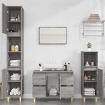 vidaXL Meuble d'évier sonoma gris 80x33x60 cm bois d'ingénierie