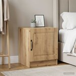 vidaXL Cabinet de chevet 2 pc Chêne artisanal 43 x 34 5 x 47 cm