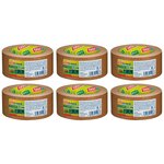 Ruban Adhésif d'emballage PAPER FSC ecoLogo 50mm x 50m x 6 TESA