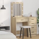 vidaXL Coiffeuse Chêne sonoma 50 x 41 x 135 cm Bois d'ingénierie