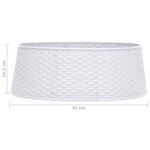 Vidaxl jupe de sapin de noël blanc ø54x19 5 cm
